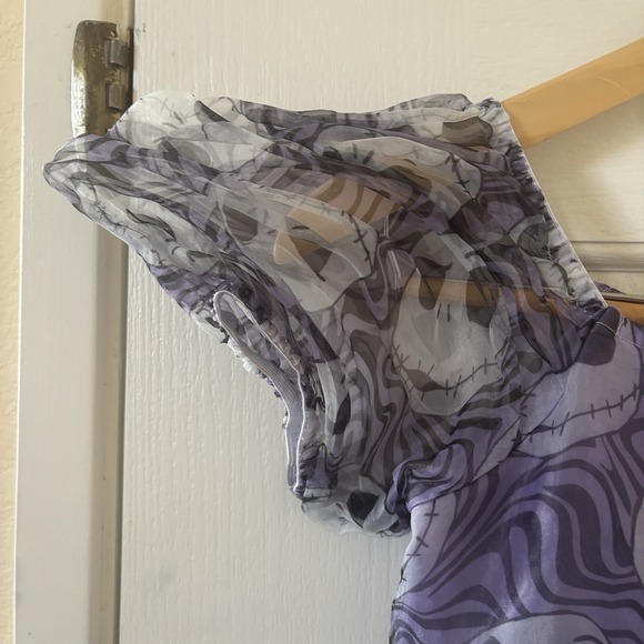 Nightmare Before Christmas Girl Dress Size XL Purple Disney Gothic Halloween 90s - Picture 6 of 11